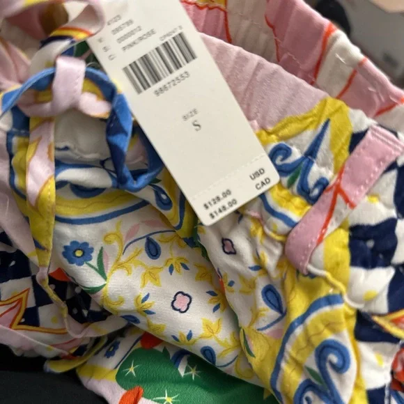 Anthropologie Blue and Yellow Wide Leg Pants - Picture 3 of 7